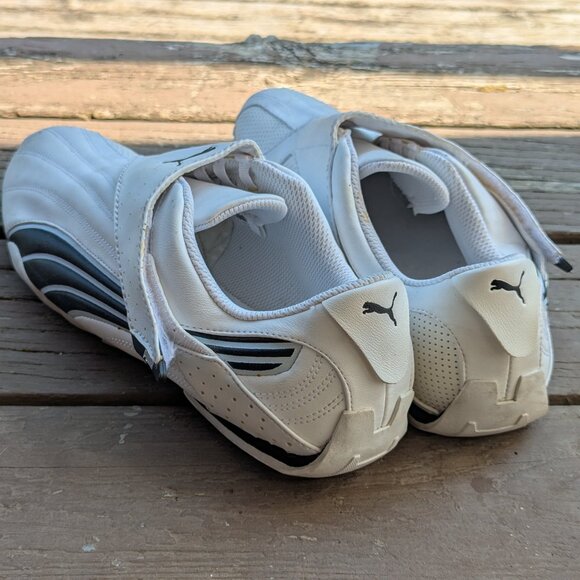 White PUMA Jiyu Slip on Velcro Sneakers shoes Mens US12 EU46 30CM - Picture 16 of 16